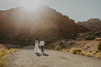 Colorado and Czech Republic couple eloping in Red Rock Canyon in Las Vegas, Nevada