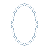 Fancy Chancey scalloped oval outline web element