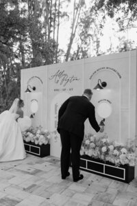 Full-service wedding signage and installation team