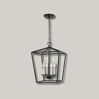 Black lantern chandelier