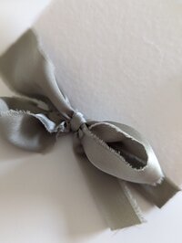 Custom Silk Ribbon for Wedding Vow Book
