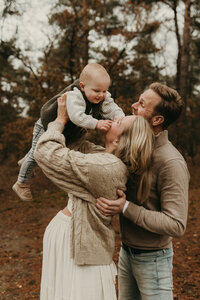 Gezinsshoot, heide, gezinsfotograaf