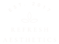 Refresh Aesthetics Leaf Logo with Est. 2017
