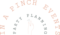 Arched Logo with illustration pf pingers pinching