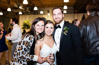 Eleanor Stenner with bride and groom at Birmingham wedding 