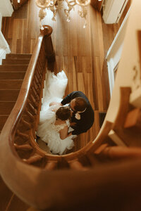 couple on a down tree