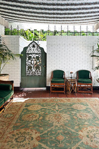 Chateau Marmont on the Sunset Strip in Los Angeles, a landmark of historic hotel design. Iconic architecture blending old-world charm with Hollywood history.