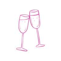 Champagne glasses icon for Indianapolis photographer

