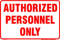 authorized personnel