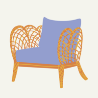 Lifestyle furniture design chair icon