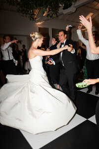 menlo circus club wedding dance floor bride