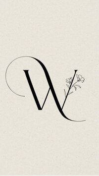 Brand identity design for wedding photographer – soft neutral color palette and refined typography