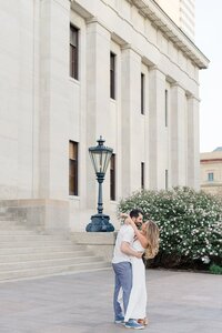 engagement session at ohio state house photographed by columbus wedding photographer ashleigh grzybowski