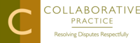 Logo with text "Collaborative Practice | Resolving Disputes Respectfully" 