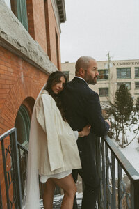 couple at their lethbridge wedding