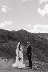 colorado elopement session in colorado in the mountains