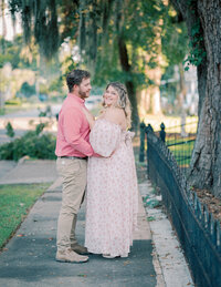 Sweet couples session, holding hands and clearly in love in Bainbridge, GA, serving Tallahassee, FL.