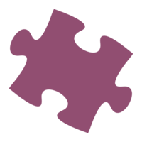 Purple puzzle piece icon