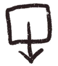 square arrow line illustrations