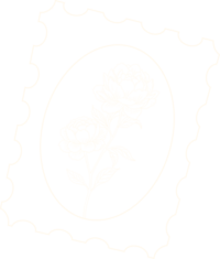 vintage rose bough painting