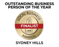 Sydney Hills Australia Outstanding Business Person of the Year Finalist
