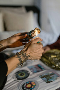 Crystals in the window