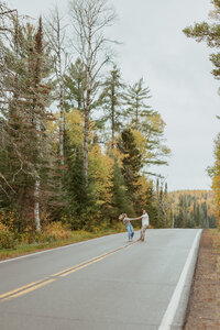 Couple dancing in Boundary Wilderness Canoe of the Area