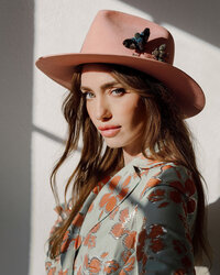 Pink Hat With Mads Fashion Stylist Instagram Influencer