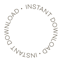 Circle icon with text "Instant Download"