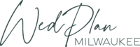 WedPlan Milwaukee Logo dark blue