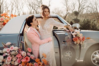 Close up of bride and grooms hands