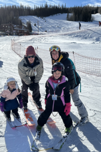 family ski trip in colorado