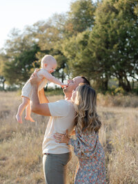 in home newborn session in frisco