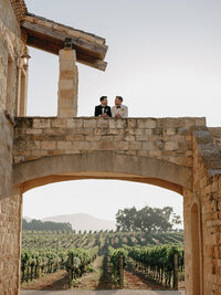 wedding party at their destination wedding