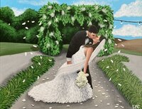 Elkins Grove wedding painting