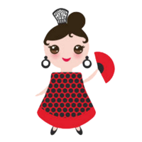 Illustration of Spanish girl