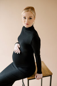 Maternity photography studio sessions in Vancleave, Mississippi.