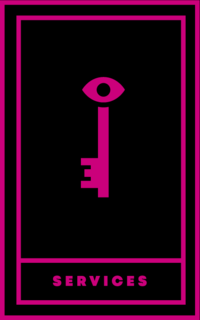 Services Tarot Card_pink black