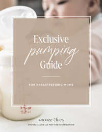 An instant download guide for exclusively pumping breastmilk