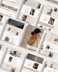High end luxurious, elegant, sophisticated Showit website template for coaches