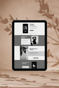 Mobile-optimized Showit template designed for creatives who want a sleek, high-end online presence.