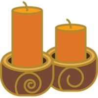 Meditation candle icon