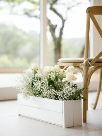White and green luxury wedding aisle decor | Something Borrowed