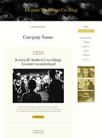 Blog category page Elegant Weddings Showit website plus template by The Template Emporium