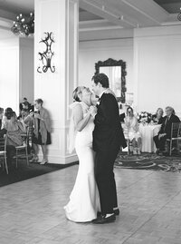 Wedding couple dancing at Boston Harbor Hotel