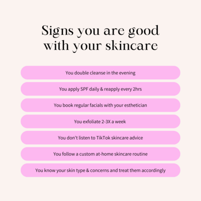 SQUARE - Signs you are good with your skincare
