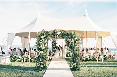 Classic White Sperry Tent Rentals Bermuda
