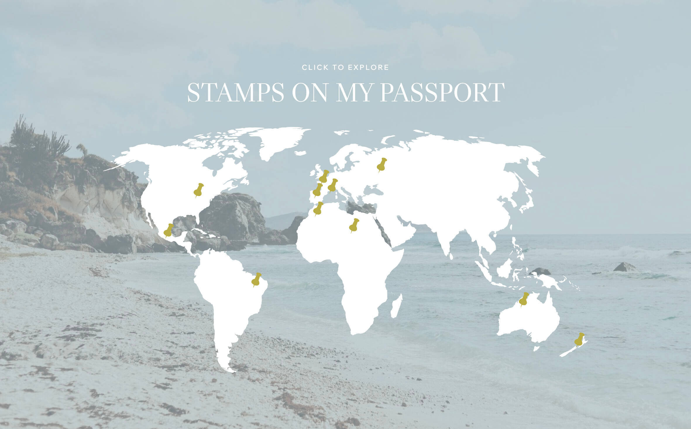 Interactive world map Showit canvas