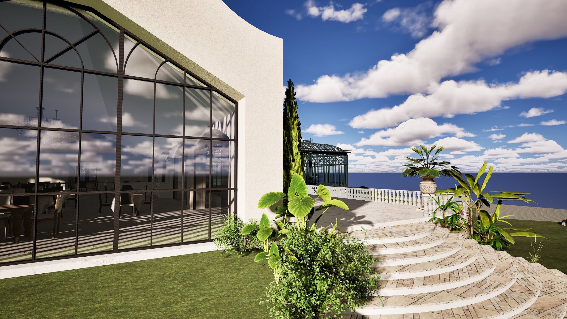 Luxury wedding venues overlooking river