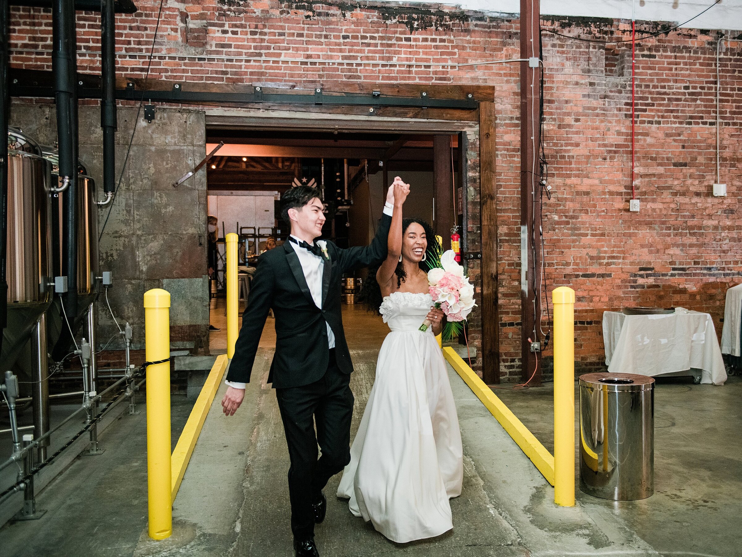 bride and groom introduction Service Brewery